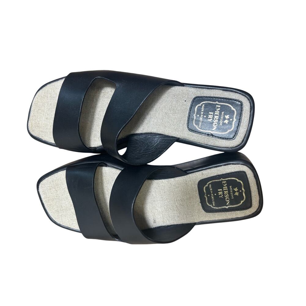 Emerson Fry Elegant Black Sandals